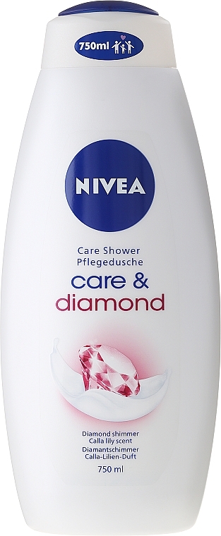 Крем-гель для душу - NIVEA Care & Diamond Cream Shower Oil — фото N3