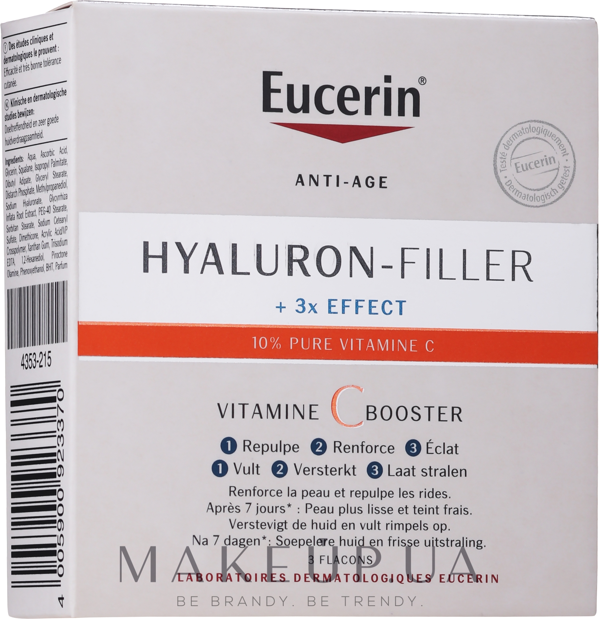 Бустер з вітаміном С - Eucerin Hyaluron-Filler Vitamin C Booster — фото 3x8ml