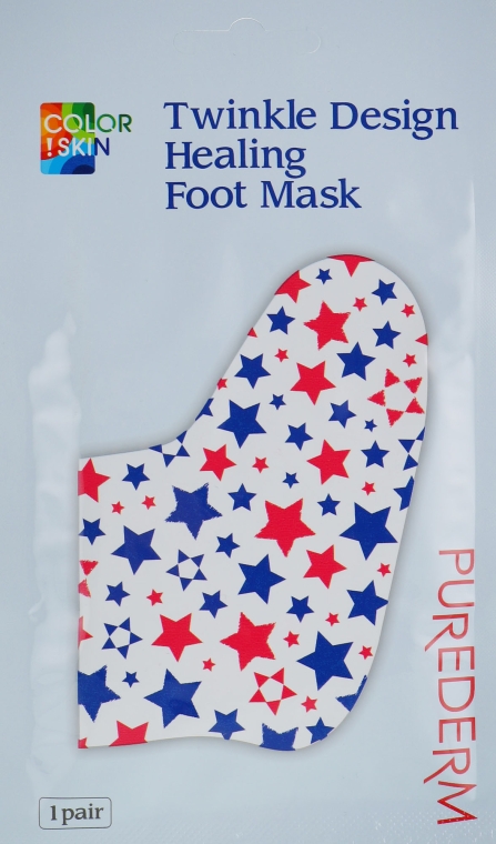 Маска-носочки для ног - Purederm Twinkle Design Healing Foot Mask