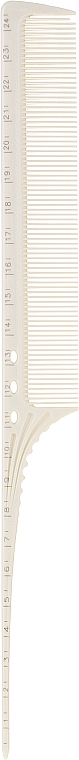 Расческа для стрижки Y8-G06, белая - Tico Professional — фото N1