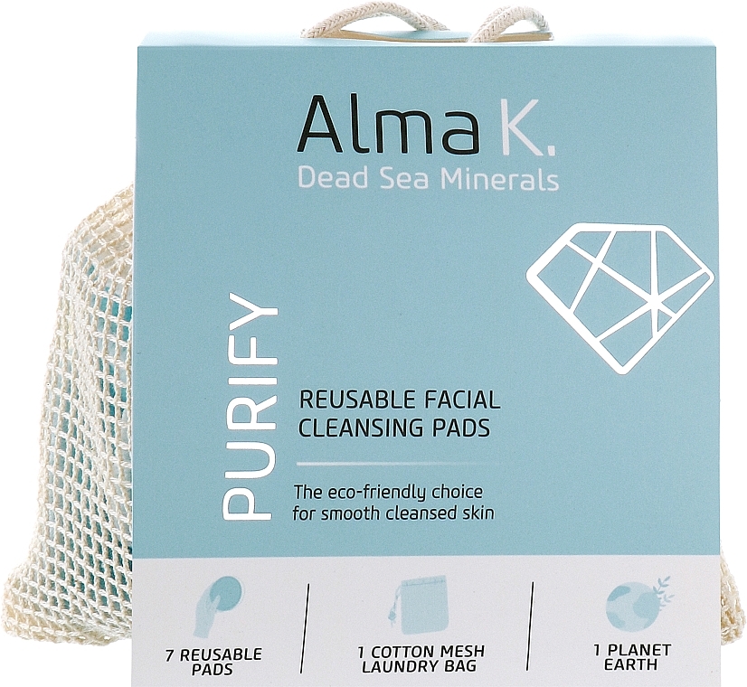 Многоразовые подушечки для очищения лица - Alma К. Reusable Facial Cleansing Pads — фото N9