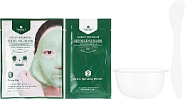 Маска-пленка для лица с миской - Shangpree Green Premium Modeling Mask (gel/50g + powder/4,5g) — фото N2