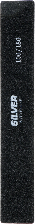 Пилочка полировочная, 100/180, SBR-100/180, черная - Silver Style — фото N1