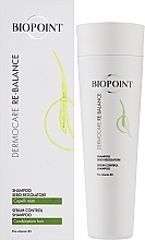 Шампунь, регулирующий секрецию кожного сала - Biopoint Dermocare Re-Balance Shampoo Sebo-Regolatore — фото N2