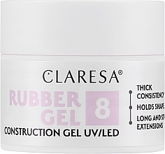 Духи, Парфюмерия, косметика Гель для наращивания ногтей, 12 г - Claresa Rubber Gel