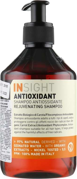 Шампунь тонізуючий для волосся - Insight Antioxidant Rejuvenating Shampoo — фото N1