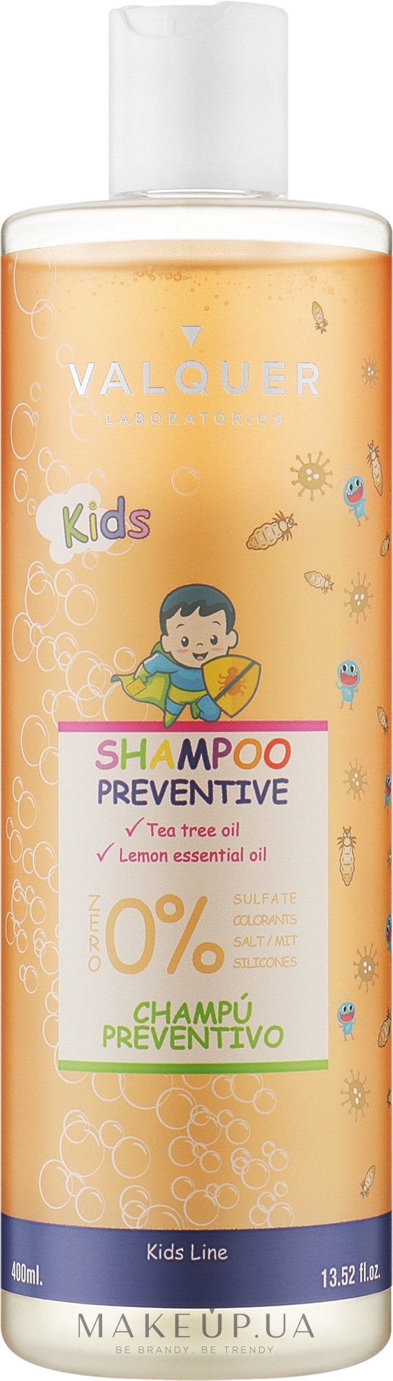 Профилактический шампунь для детей - Valquer Child Preventive Shampoo — фото 400ml