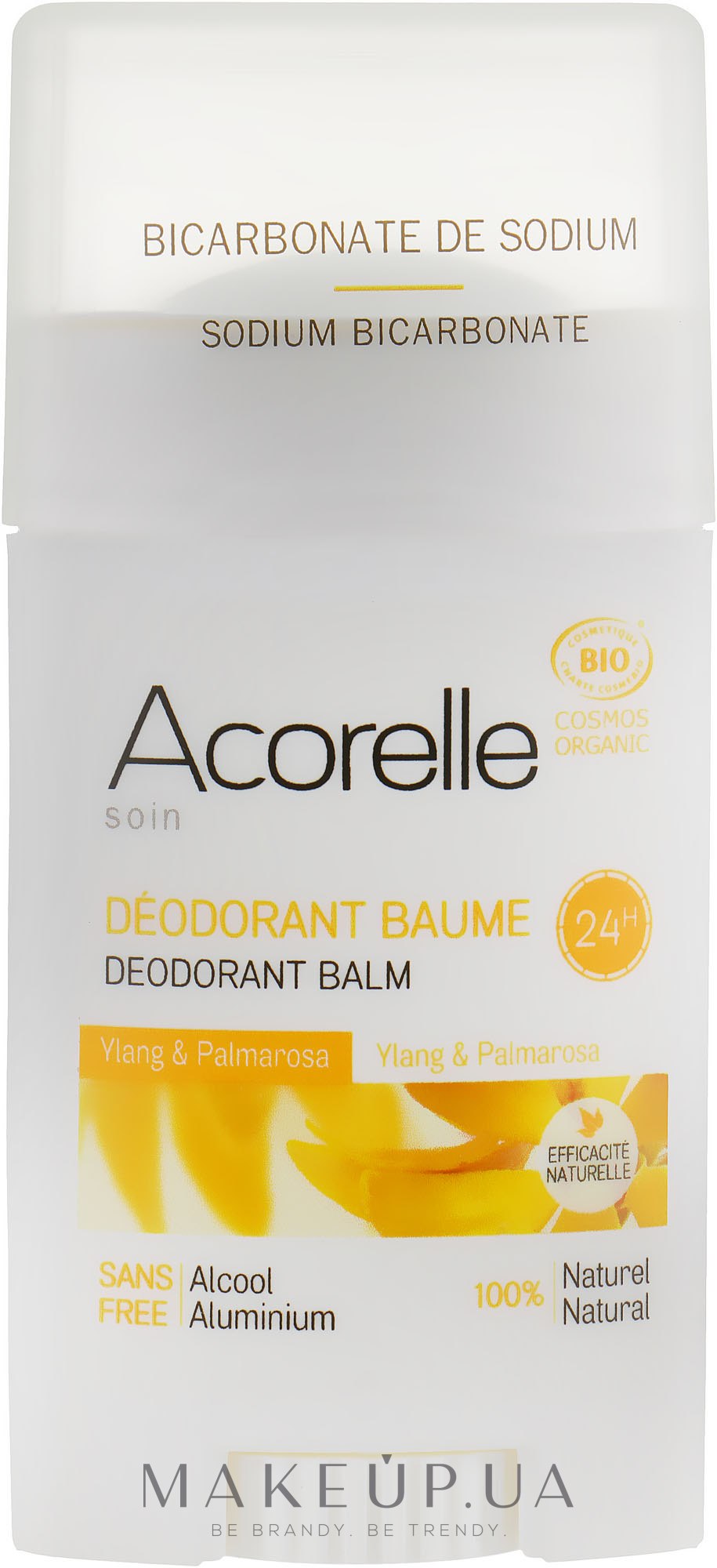 Дезодорант-бальзам в стике "Иланг-иланг и пальмароза" - Acorelle Deodorant Balm — фото 40g