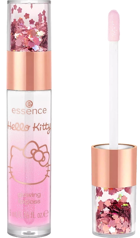 Мерехтливий блиск для губ - Essence Hello Kitty Glowing Lipgloss — фото N2