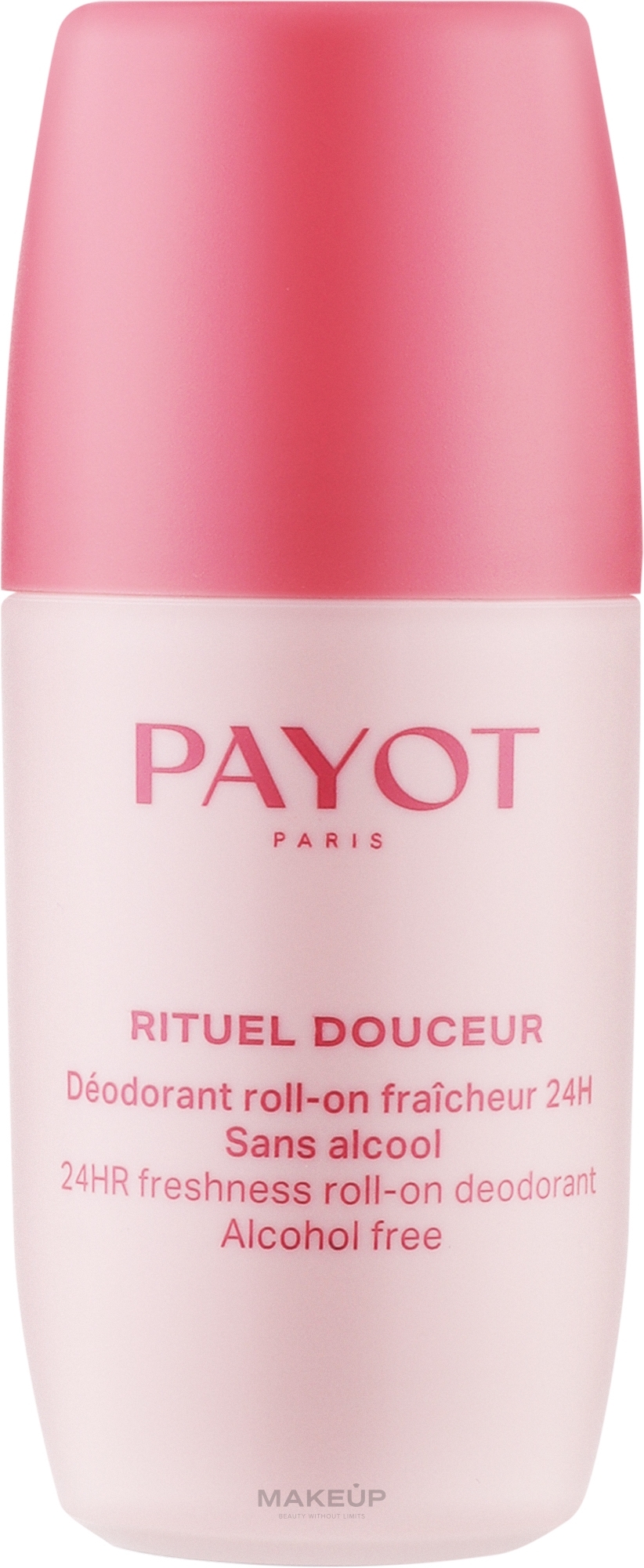 Дезодорант шариковый - Payot 24HR Freshness Roll-On Deodorant Alcohol Free  — фото 75ml