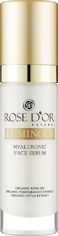 УЦЕНКА Гиалуроновая сыворотка для лица - Bulgarian Rose Rose D'or Luminous Hyaluronic Face Serum * — фото N1