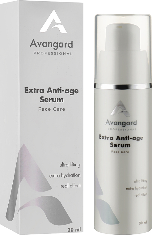 Ліфтингова сироватка-бустер з нано-пептидами для шкіри навколо очей - Avangard Professional Anti Exstra Anti-Age Serum — фото N2