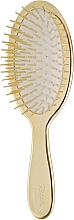 Расческа для волос с нейлоном - Janeke Brush Gold — фото N1