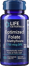 Пищевая добавка "Фолат", 1700 мг - Life Extension Optimized Folate — фото N1