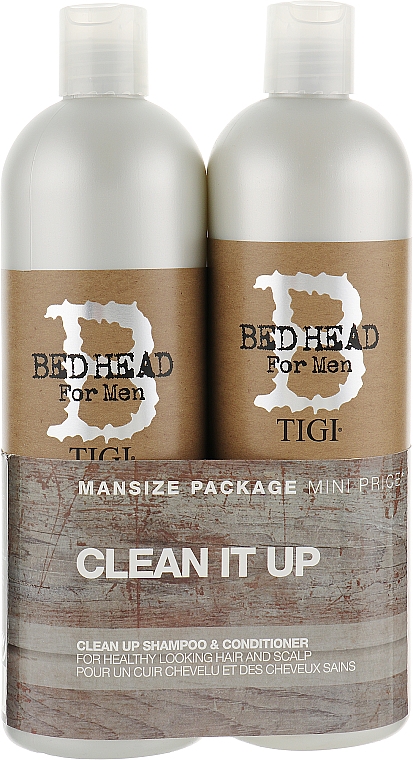 Набір - Tigi Bed Head For Men Dense Up (shamp/750ml + cond/750ml) — фото N1