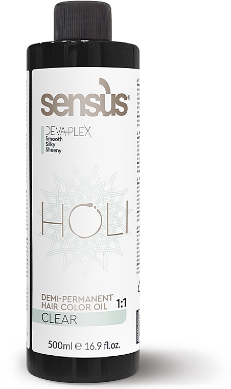 Регулятор интенсивности цвета - Sensus Holi Demi Permanent Color Oil Clear — фото N1