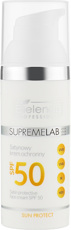 Крем сатиновий для обличчя - Bielenda Professional Supremelab Satin Protective Face Cream SPF 50 — фото N1