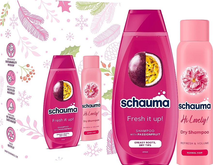 Набір "Fresh it Up. Refresh & Volume" - Schauma (shmp/400ml + dry/shmp/150ml) — фото N1