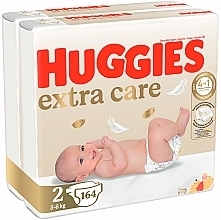 Подгузники Huggies Extra Care 2 (3-6 кг), M-Pack 164 шт - Huggies — фото N8