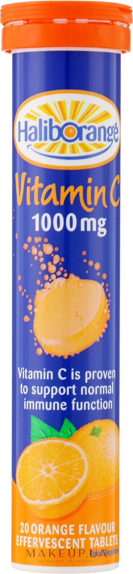 Шипучі таблетки "Вітамін С", апельсин - Haliborange Adult Vit C 1000 Orange — фото 20шт