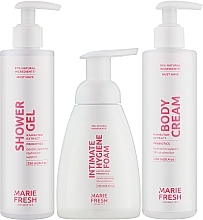 Подарочный набор "Gentle Body Care" в розовом пакете - Marie Fresh Cosmetics Gift Set (sh/gel/250ml + b/cr/250ml + foam/250ml) — фото N4