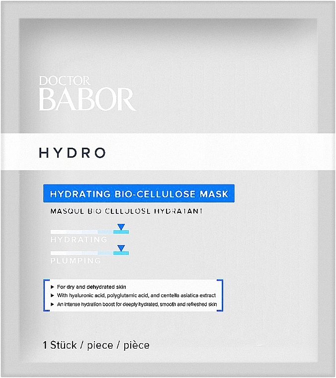 Увлажняющая биоцеллюлозная маска для лица - Babor Doctor Babor Hydrating Bio-Cellulose Mask — фото N1