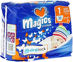 Парфумерія, косметика Підгузки Magics Premium 1 Newborn 2-5 кг, 36 шт. - Magics