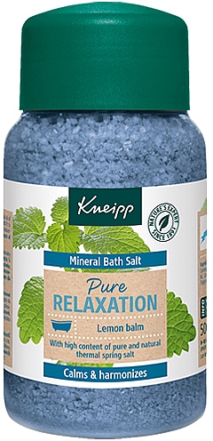 Сіль для ванни "Повне розслаблення" - Kneipp Mineral Bath Salt Pure Relaxation Lemon Balm — фото N1