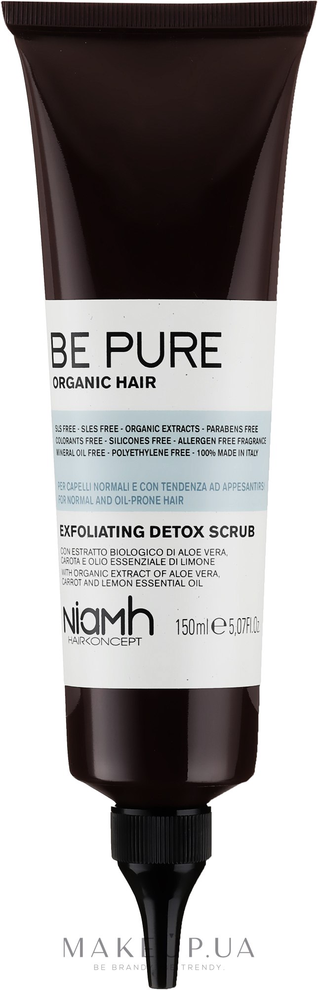 Детокс-скраб для кожи головы - Niamh Hairconcept Be Pure Detox Scrub — фото 150ml