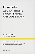 Маска з глутатіоном для обличчя - Genabelle Glutathione Brightening Ampoule Mask — фото N2