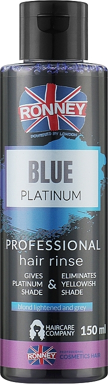 Ополаскиватель для волос - Ronney Professional Blue Platinum Hair Rinse — фото N1