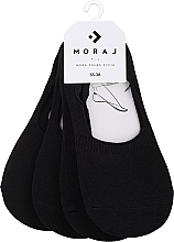 Носки-следки хлопковые женские, 4 пары, черные - Moraj — фото N1