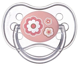 Духи, Парфюмерия, косметика Пустышка силиконовая симметричная "Newborn baby", 6-18 месяцев, розовая - Canpol Babies
