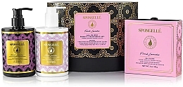 Парфумерія, косметика Набір - Spongelle French Lavender All In One Beauty Treatment Set (sh/gel/325ml + lot/325ml + sponge/1pcs)