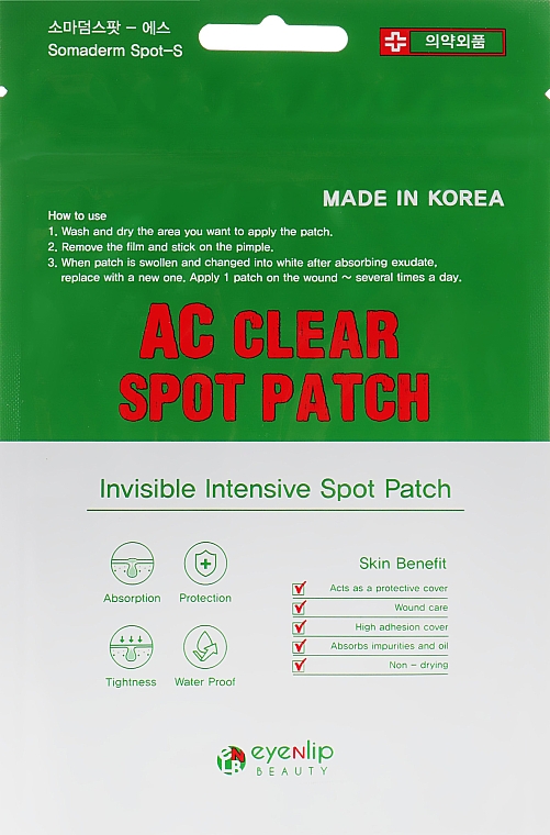 Патчи для проблемной кожи - Eyenlip Ac Clear Spot Patch — фото N1