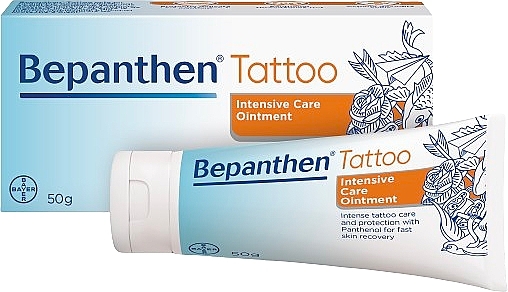 Мазь для ухода за татуировками - Bepanthen Tattoo Intense Care Ointment — фото N1