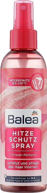 Двофазний термозахисний спрей - Balea Hitzeschutzspray — фото N2