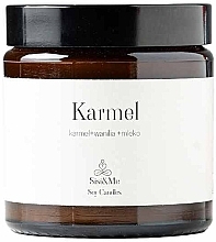 Ароматическая соевая свеча "Карамель, ваниль, молоко" - Sisi & Me Caramel + Vanilla + Milk Soy Candle — фото N1