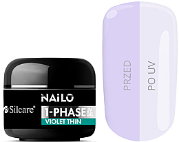Духи, Парфюмерия, косметика Гель для ногтей - Silcare Nailo 1-Phase Gel UV Violet Thin