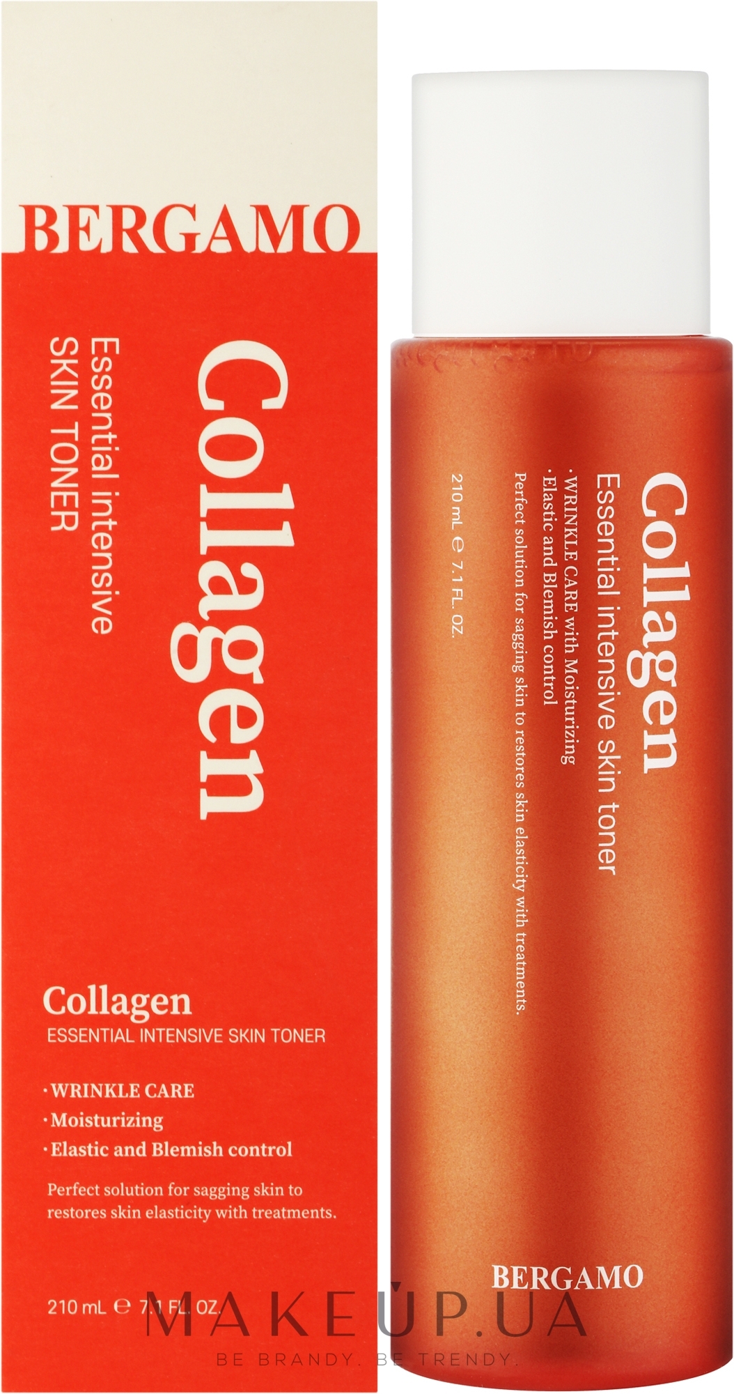Тонер для обличчя з колагеном - Bergamo Collagen Essential Intensive Skin Toner — фото 210ml