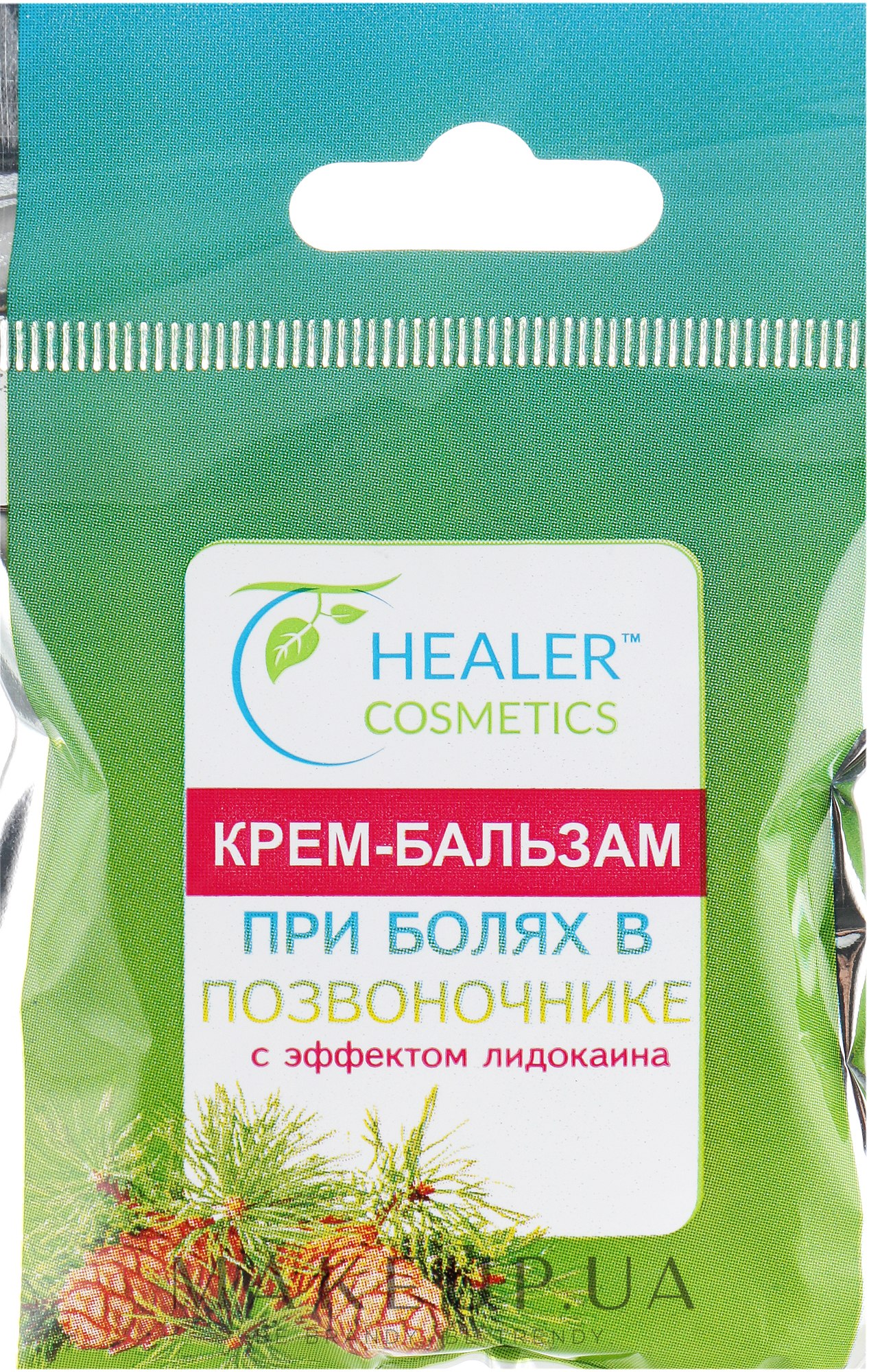 Healer Cosmetics - Крем-бальзам при болях в позвоночнике с эффектом  лидокаина: купить по лучшей цене в Украине | Makeup.ua