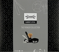 Духи, Парфюмерия, косметика УЦЕНКА Набор для бритья - Wilkinson Sword The Pioneer Collection (soap/125g + brush/1pcs + sh/1pcs + raz/5pcs) *