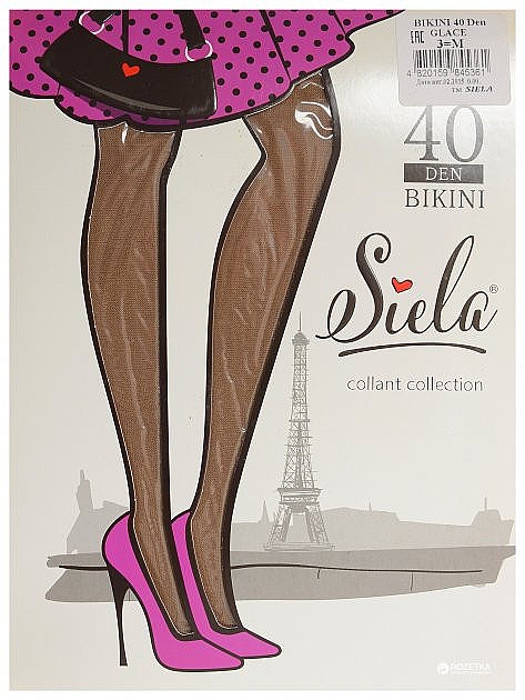 Колготки женские "Bikini Collant", 40 Den, glace - Siela — фото N3