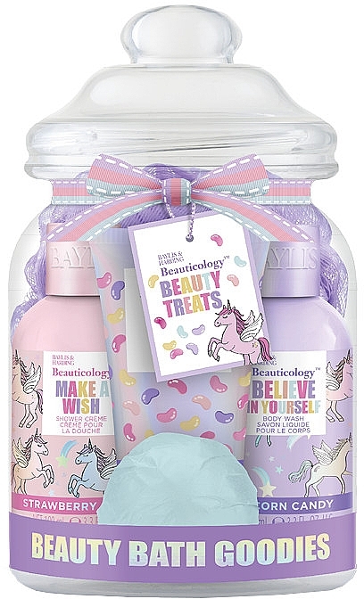 Набор, 5 продуктов - Baylis & Harding Beauticology Candy Beauty Bath Goodies Gift Set — фото N1