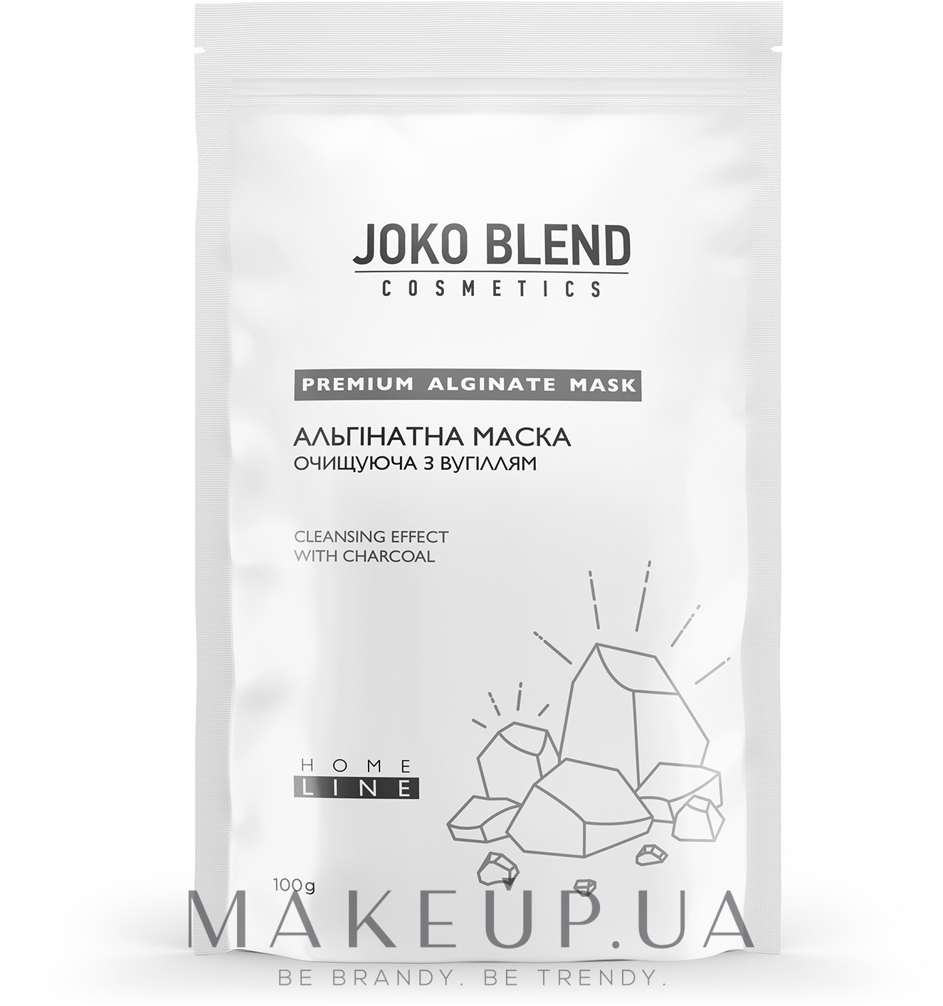 Альгинатная маска очищающая с углём - Joko Blend Premium Alginate Mask — фото 100g