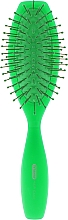 Парфумерія, косметика Щітка масажна 9 рядів, зелена - Titania