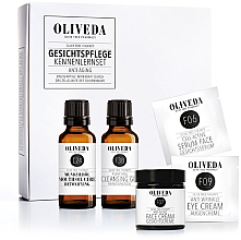 Духи, Парфюмерия, косметика Набор - Oliveda Skin Care Starter Set (f/serum/2ml + f/cream/30ml + eye/cream/2ml + f/clean/30ml + mouth/oil/30ml)