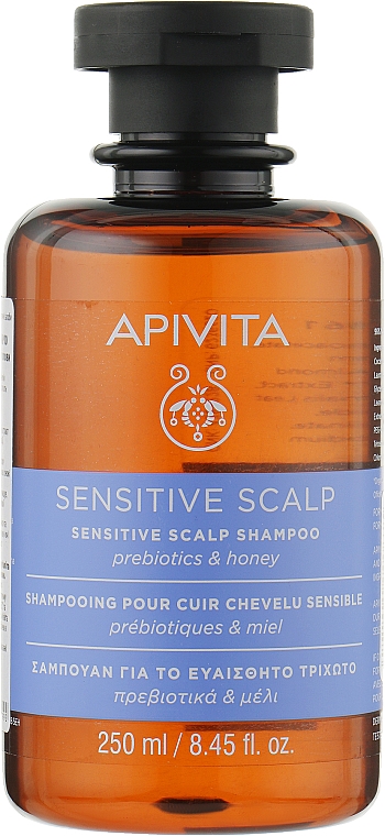 Шампунь для шкіри голови з пребіотиками й медом - Apivita Sensitive Scalp Sensitive Scalp Shampoo Prebiotics & Honey