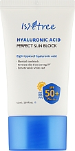 Парфумерія, косметика Зволожувальний сонцезахисний крем - IsNtree Hyaluronic Acid Perfect Sun Block SPF50+