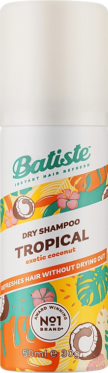 Сухой шампунь - Batiste Dry Shampoo Coconut and Exotic Tropical